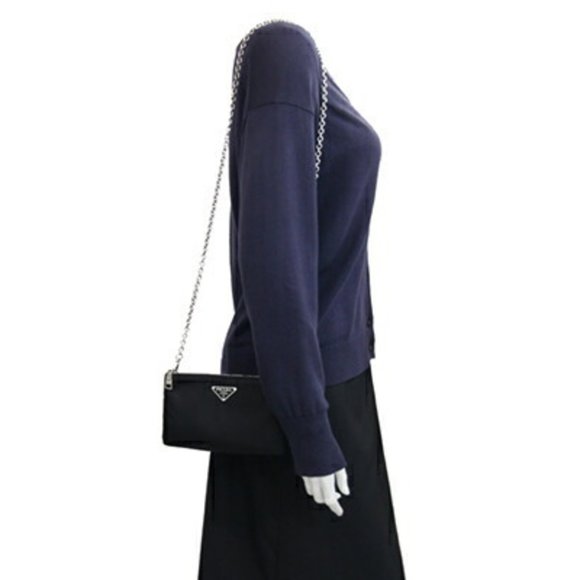 PRADA Black Pochette Shoulder Bag - Picture 9 of 9